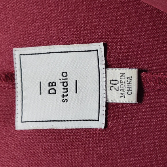 DB Studio Long Sleeve Bridesmaid Dress, Burgundy, Size: 20, Only worn once - Picture 3 of 4